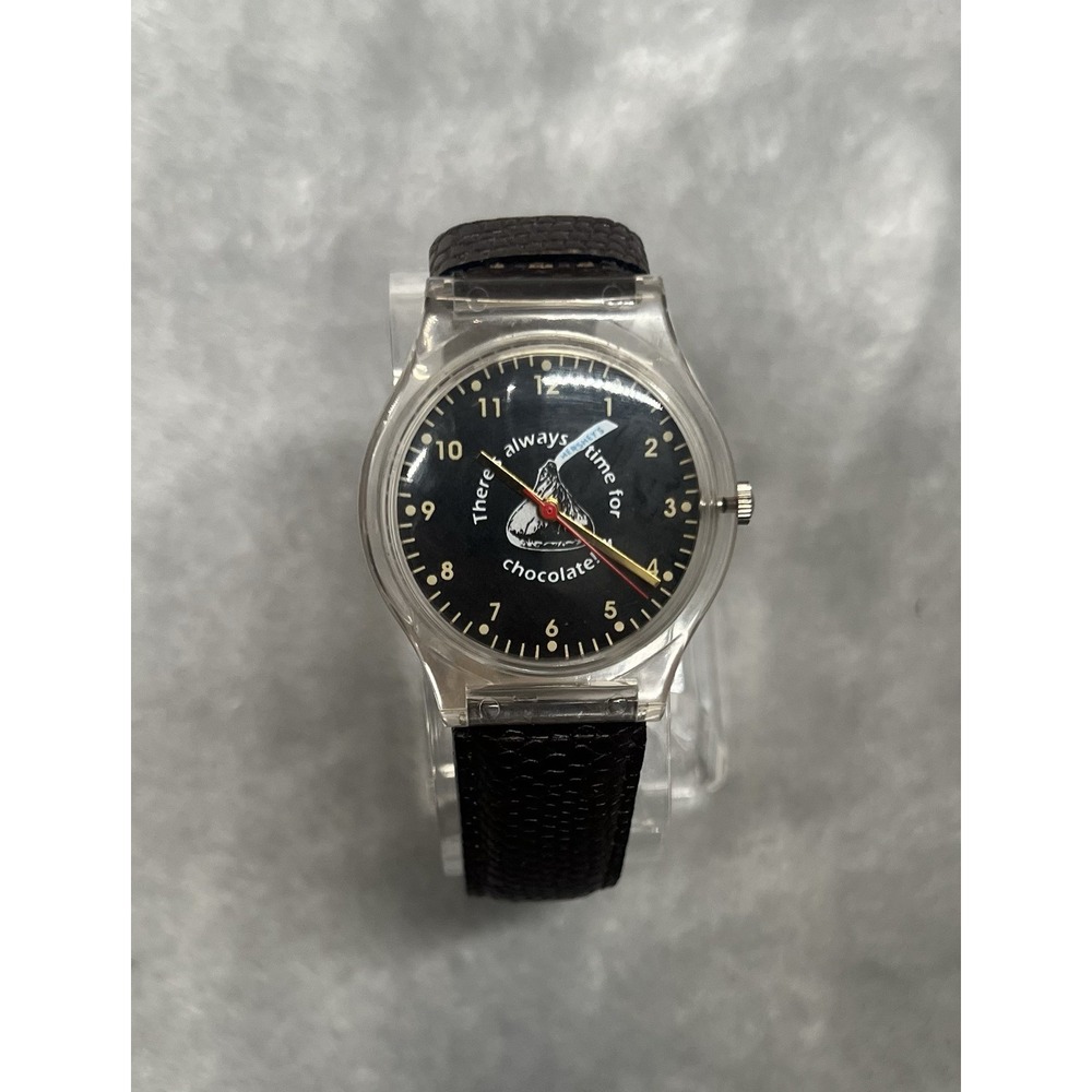 Vtg 1996 Hershey's Kiss Mens 34mm Watch Always Time For Chocolate New Battery